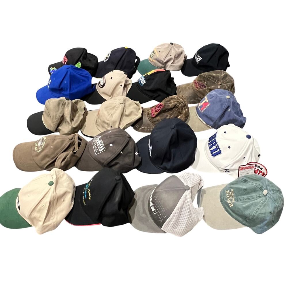 Lot of 20 Used Hats Caps Mixed Brands Promo Agriculture Regional Reseller Bundle - Picture 4 of 6